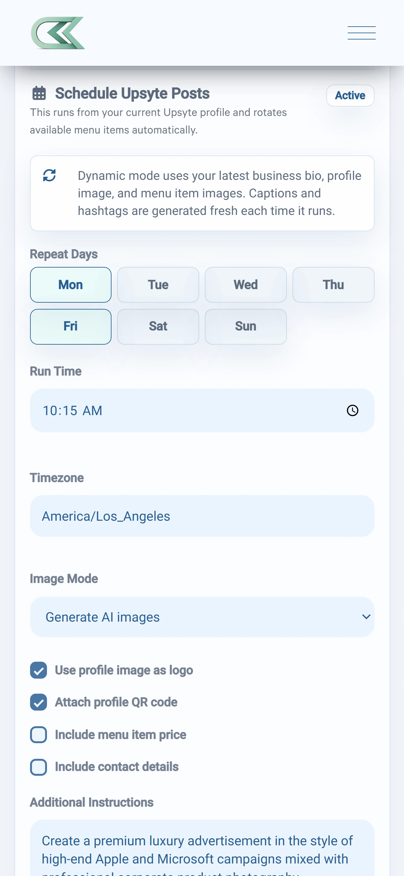 Upsyte Auto AI Post